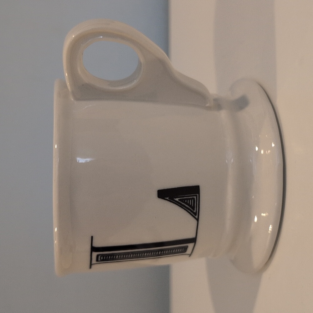 Anthropologie Ceramic Monogram Initial L Coffee Mug